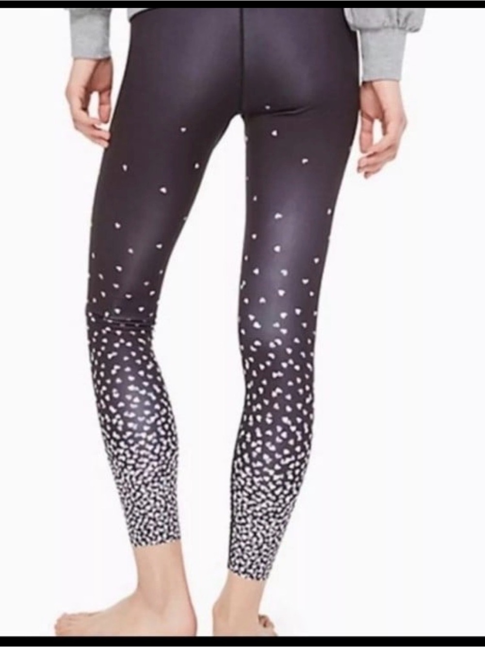 Kate Spade Falling Hearts Legging Small butter soft girly lounge heart print